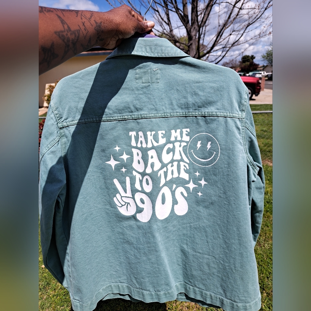 Green Denim Jacket